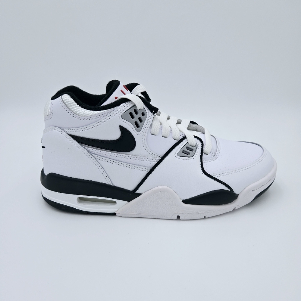 NIKE AIR FLIGHT 89 White/ Black-Wolf Grey  Kids Sneakers HF0406 102 #C2